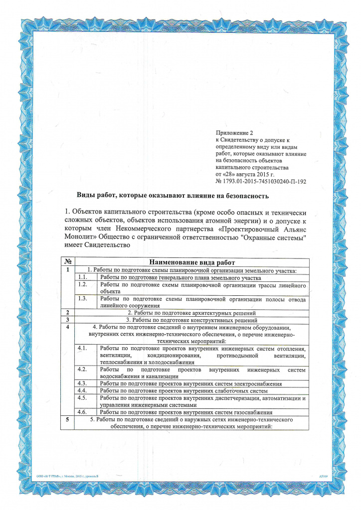 Охранные системы лицензия СРО